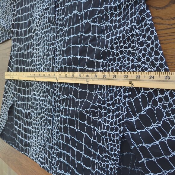 Snapdragon & Twig long sleeve black white‎ button front Women's Blouse size S - Picture 10 of 16